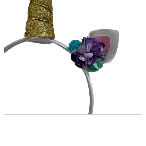 Floral Crown and Unicorn Headband. Excellent Condition! - Picture 8 of 11